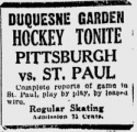 Eastern Final @ St. Paul and wired to Pittsburgh