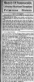 A sketch on the Summerside Crystal Sisters/Primroses from the March 1, 1935, edition of the Charlottetown Guardian. Some of the years for the game results reported in it were incorrect.