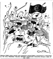 Caricatures of the 1953 Polish champions.